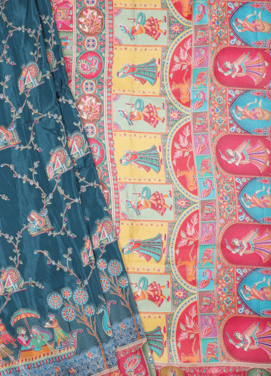 Exquisite Silk Saree with Traditional Motifs