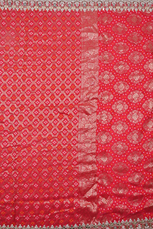 Red Banarasi Silk Saree with Intricate Zari Work