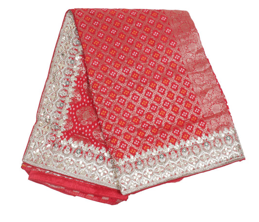 Red Banarasi Silk Saree with Intricate Zari Work