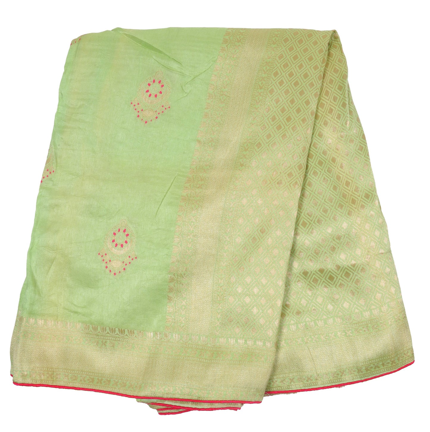Elegant Weaves Light Green Silk Saree with Intricate Zari Work