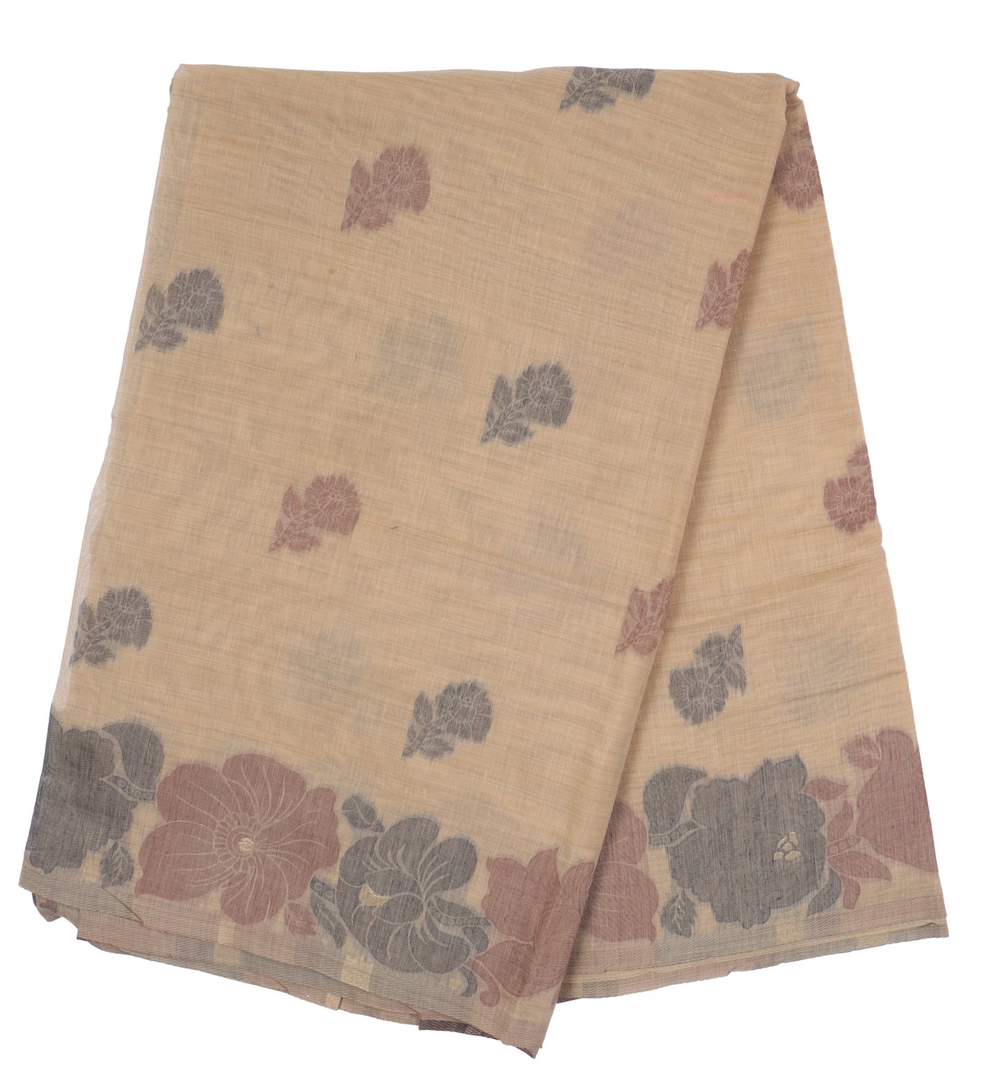 Elegant Weaves Floral Printed Cotton Saree
