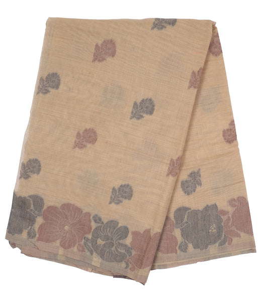 Elegant Weaves Floral Printed Cotton Saree